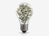 money light bulb